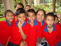 Just a few of Bangkok’s Mercy Centre children